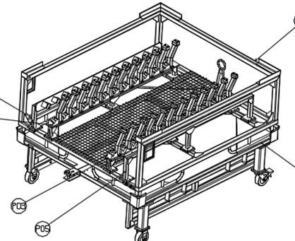 符合AGV搬运要求的笼车